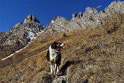 01 Oggi saliamo in Cancervo dal ripido sentiero del 'Canalino dei sassi' con neve!